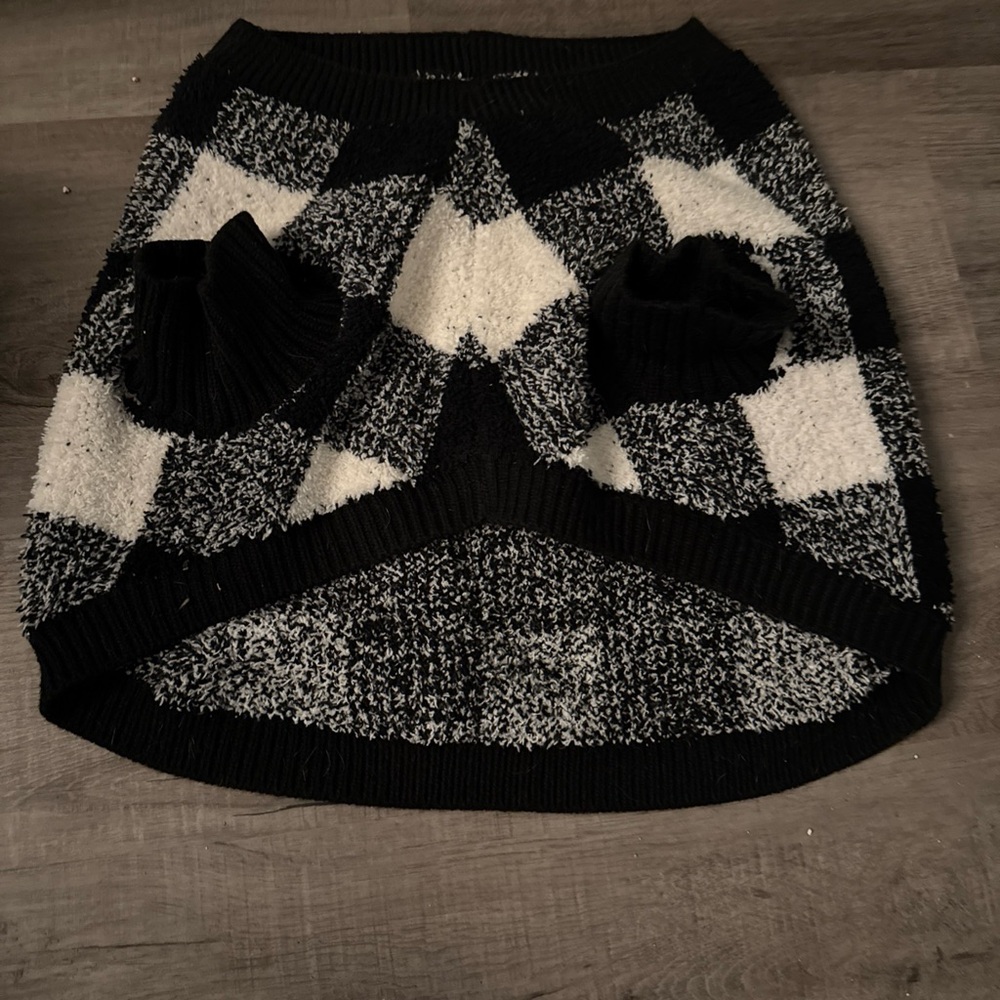 Pet Dog Checkerboard Sweater